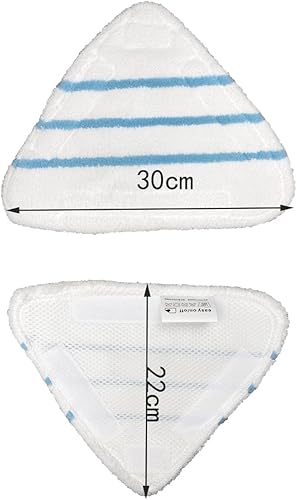 Miniatura 2 de Paquete de 4 almohadillas para trapeador compatibles con H2O H20 Steam Mop X5 repuestos para mopa de vapor Vax S2, almohadillas lavables de