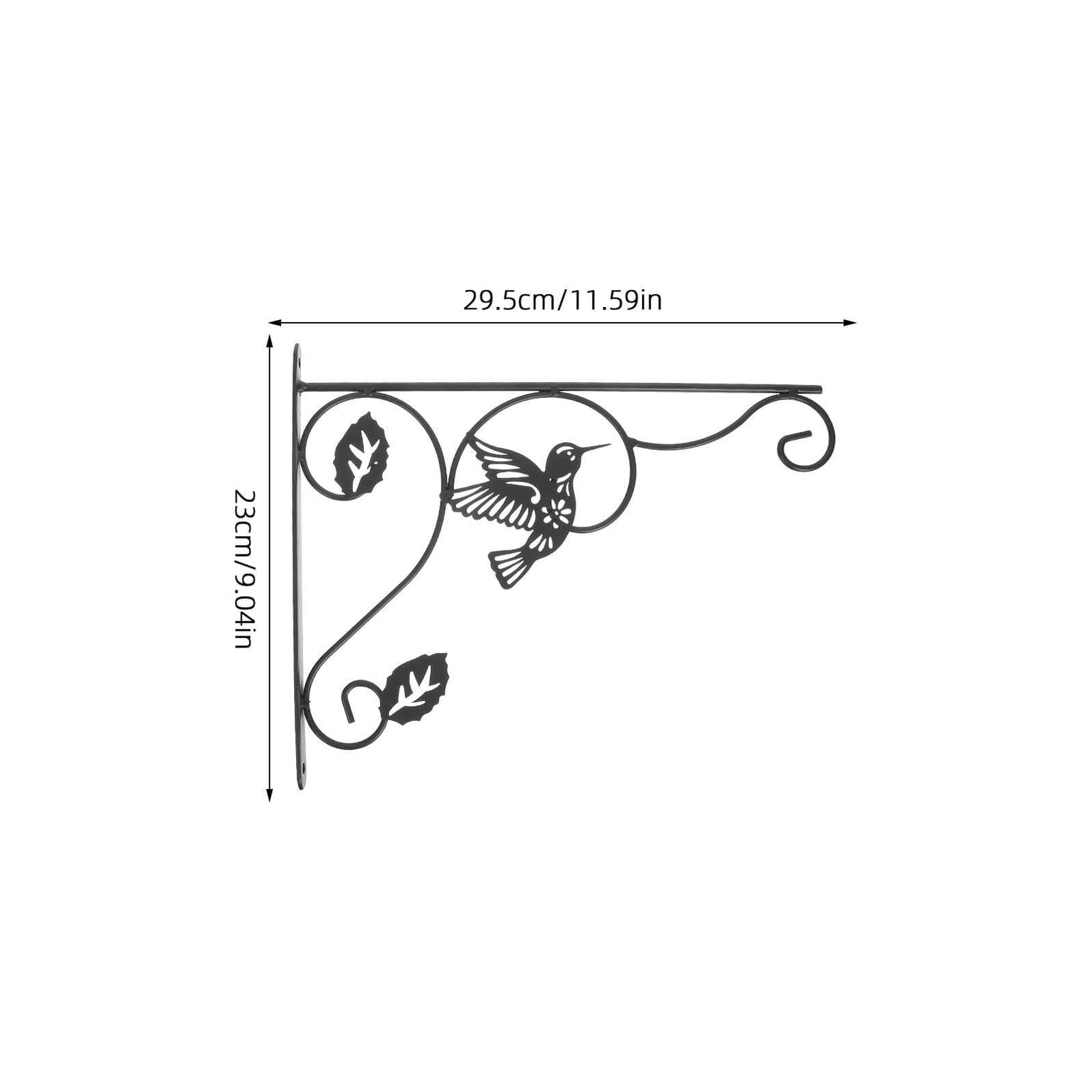 2 Piezas Soporte Negro Colgantes de Acero al Carbono para Soporte Resistente para Macetas y Linternas Adecuado para Jardín y Porche Exterior