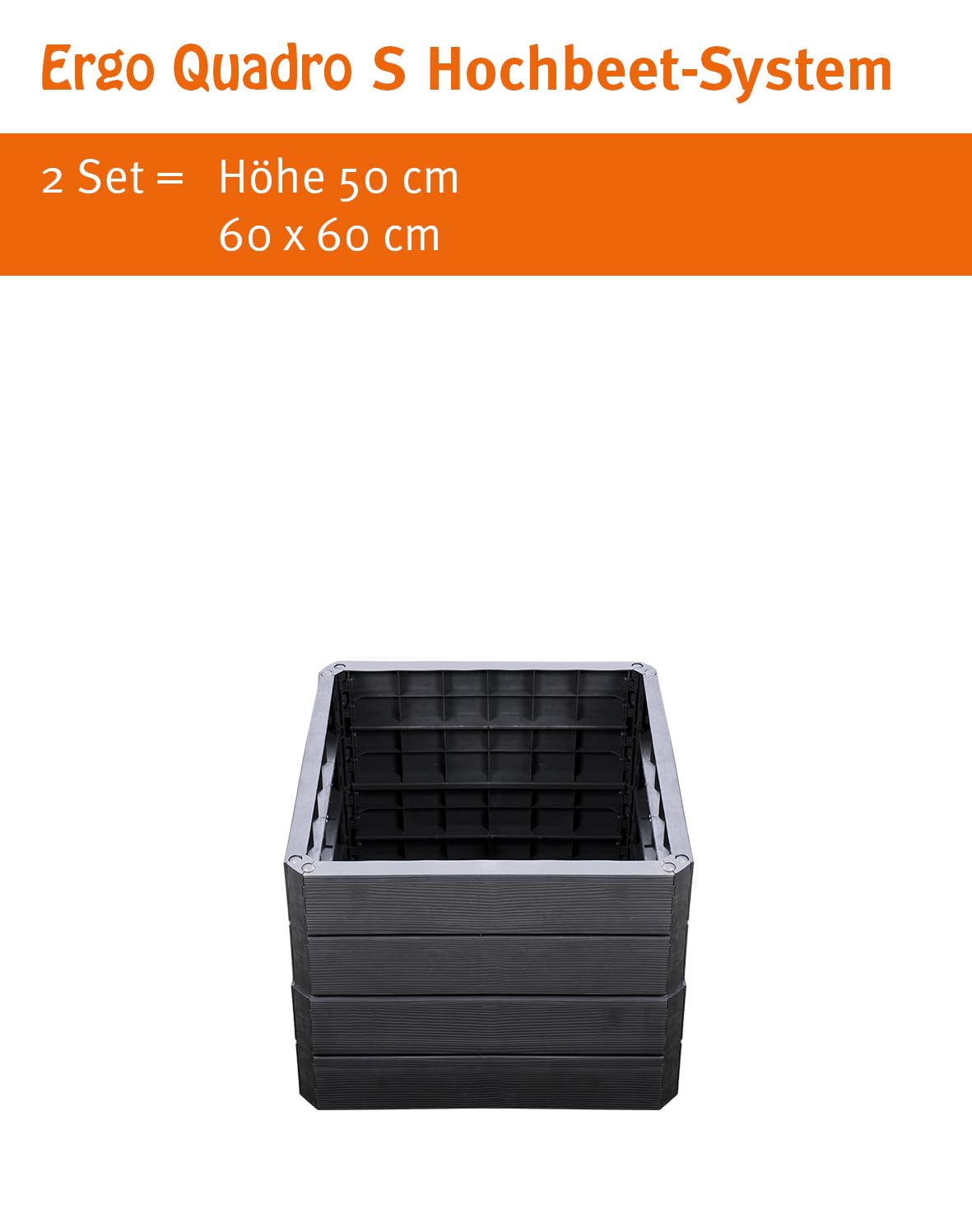 carre potager ergo quadro s set de base de 4 parois