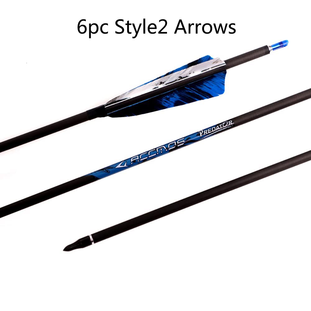 ACCMOS 400-Spine Flèche 24-Pouces Flèche Flèches Carbone Flèche Cible Flèche de Chasse Arc à Poulies Arc Recurve Adulte Jeunesse Tir à l'Arc Entraînement 18pcs Style2 ACCMOS 400-Spine Flèche 24-Pouces Flèche Flèches Carbone Flèche Cible Flèche de Chasse Arc à Poulies Arc Recurve Adulte Jeunesse Tir à l'Arc Entraînement 18pcs Style2