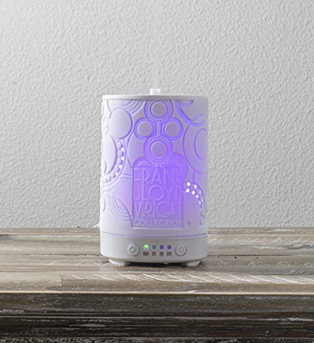 Difusor aromático eléctrico de porcelana con temporizador y luz LED miniatura 2