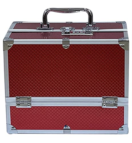 Image of Adson Professional Beauty Make Up Cosmetic Vanity Box /Case (Red)