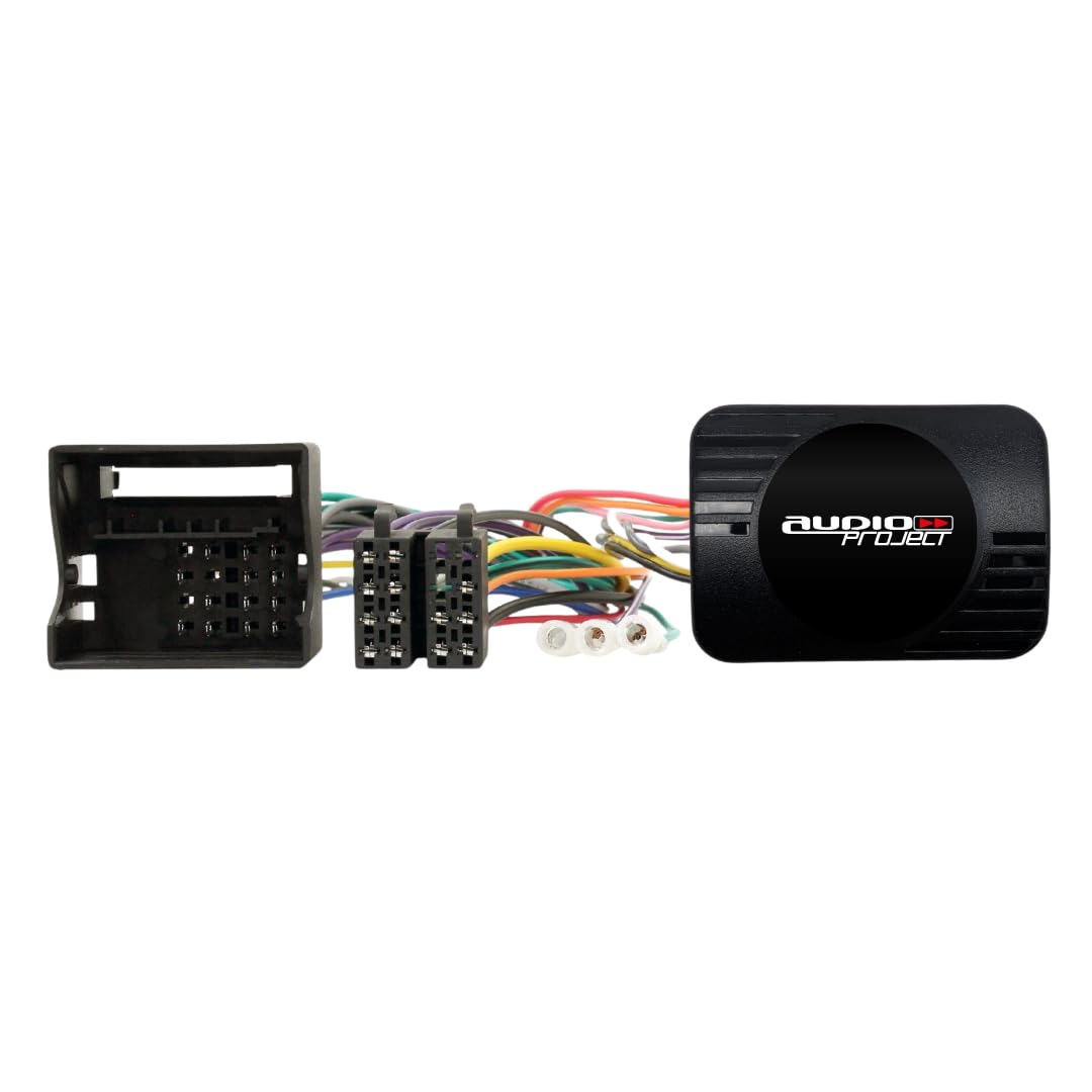 Audioproject A400.1-10 - Adaptador CANBus Quadlock ISO para Audi VW Golf 5/6 Passat B7 VW T5 Polo Skoda Seat - Con adaptador de radio - Encendido y Speedpuls marcha atrás