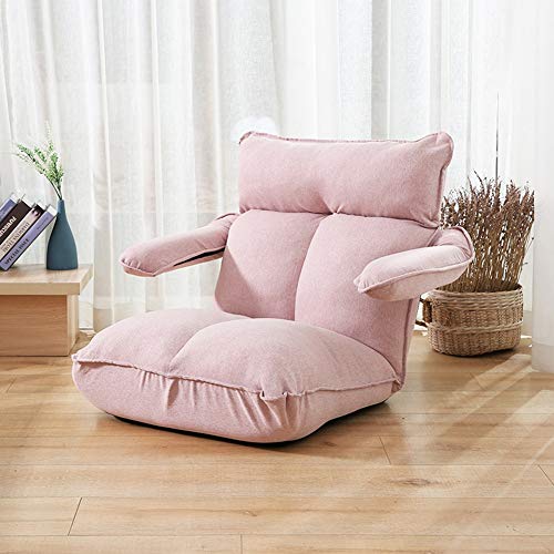 LSTSGAG Floor Chair Floor chair,Folding Padded Gaming Chair 5 gears Adjustable Backrest meditation chair with 5 gears Adjustable Armrests for balcony colour - Image 4