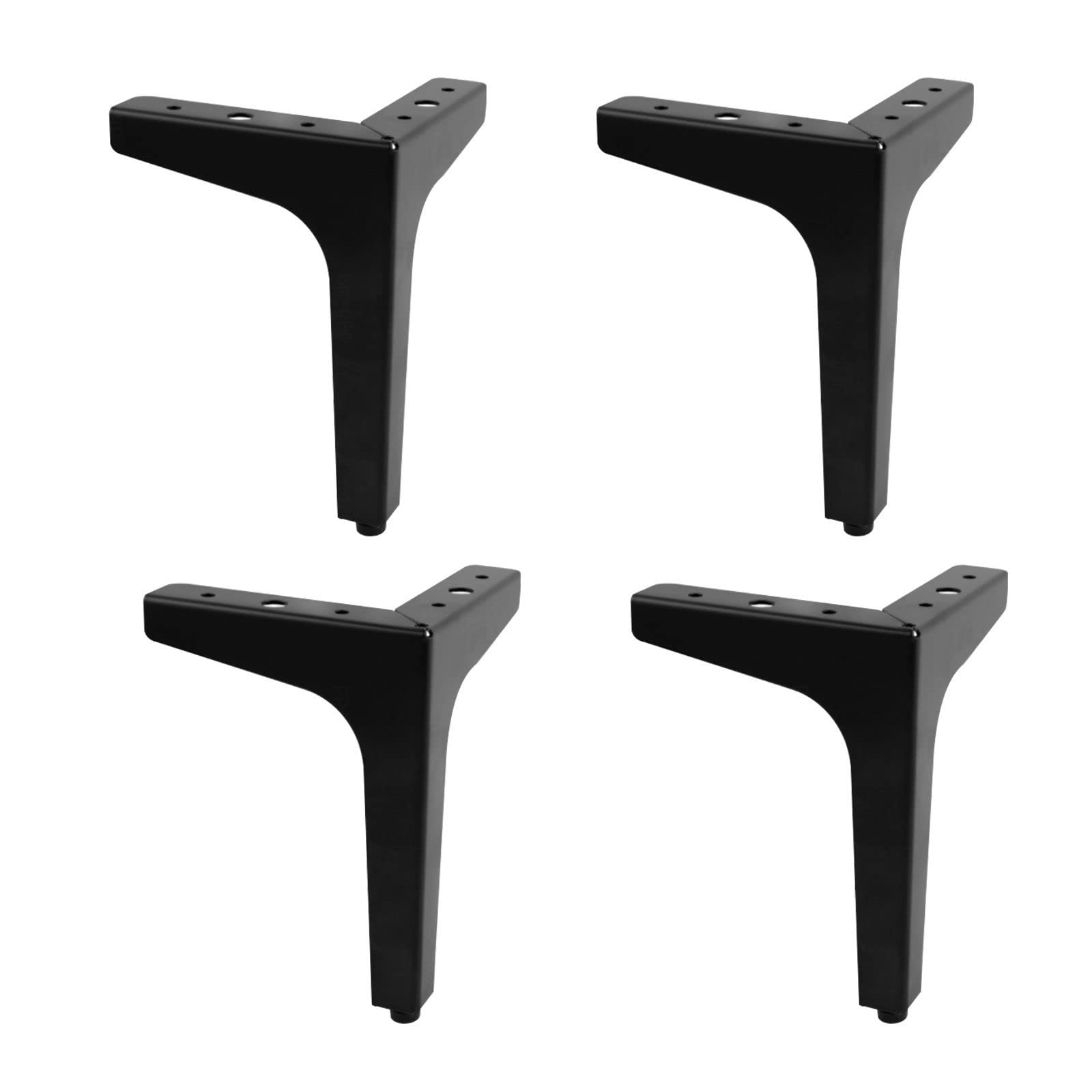 Patas de repuesto resistentes para muebles, solucione sofás hundidos con este pack de 4 piezas metálicas