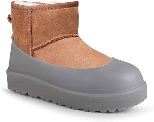 FLEX BOOT GUARD Compatible con botas UGG, fundas de goma de silicona impermeables, reutilizables, mejoradas, antideslizantes y lavables para