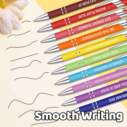 20Pcs Motivational Pens,Screen Touch Stylus Pens Retractable Ballpoint Pens for Coworkers and Adults Nursing Inspirational Pens Writing Instruments Ideal for Office Gifts and Creative Expression - Image 3