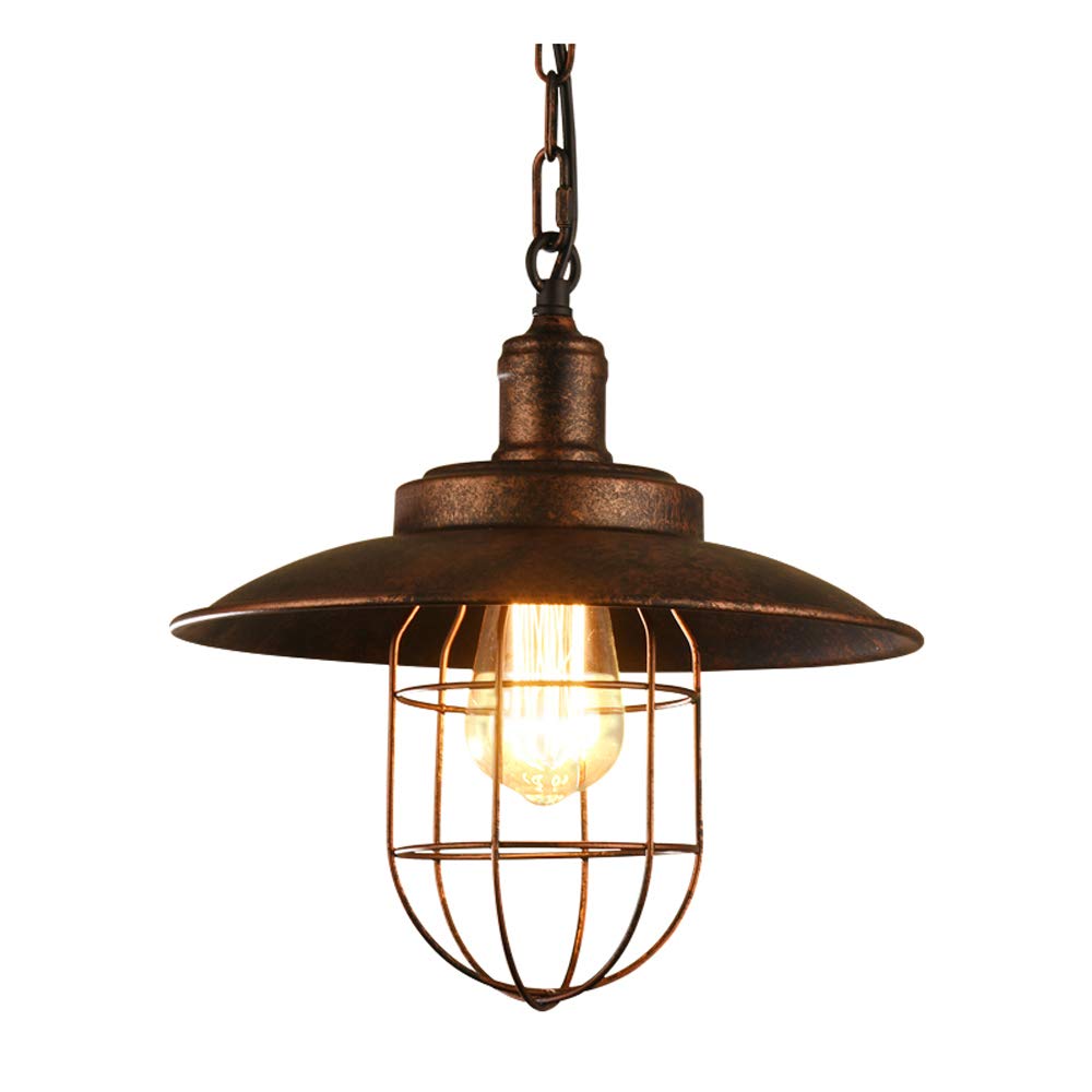 Chandelier de fer rétro industriel pour remplacer un plafonnier terne par un style loft