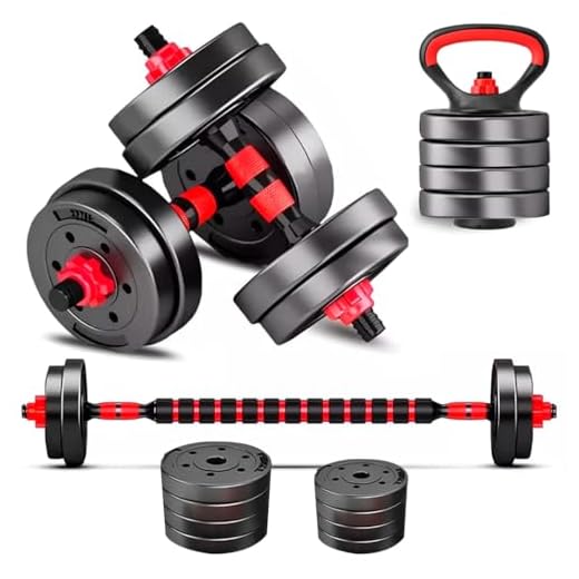 Kit Anilhas Barra Academia Treino em Casa 6 em 1 Dumbell Kettlebell Musculação