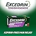 Excedrin Tension Headache Relief Caplets, Acetaminophen 500mg, Caffeine 65mg, Pain Reliever, Aspirin-Free, 100 Count