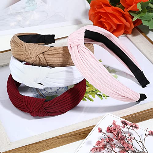 Fishinsea 10 Pack Knotted Wide Headbands For Women Cute Fashion Head Wrap In Solid Color Non-Slip Hair Accessories For Daily Festival Presents thumb #6