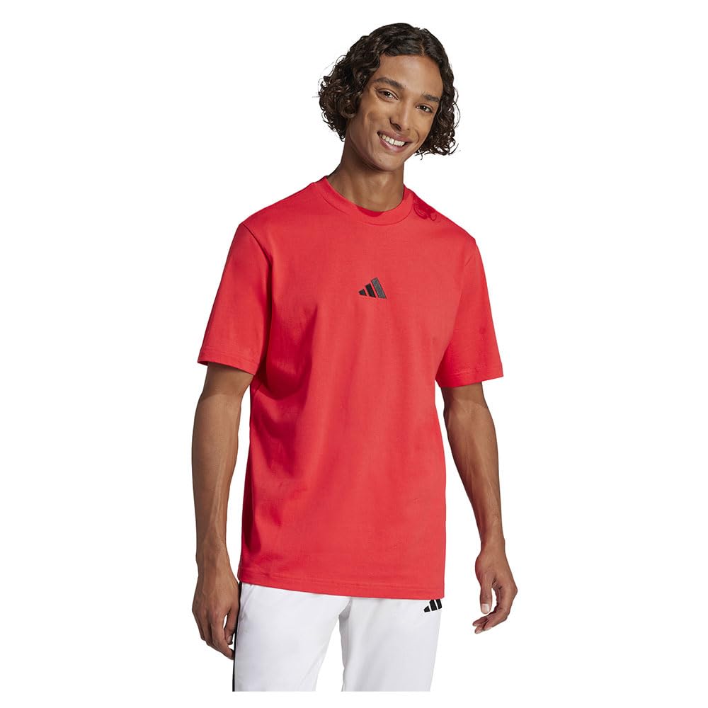 Adidas Men's Rouge T-Shirt Essentials Small Logo