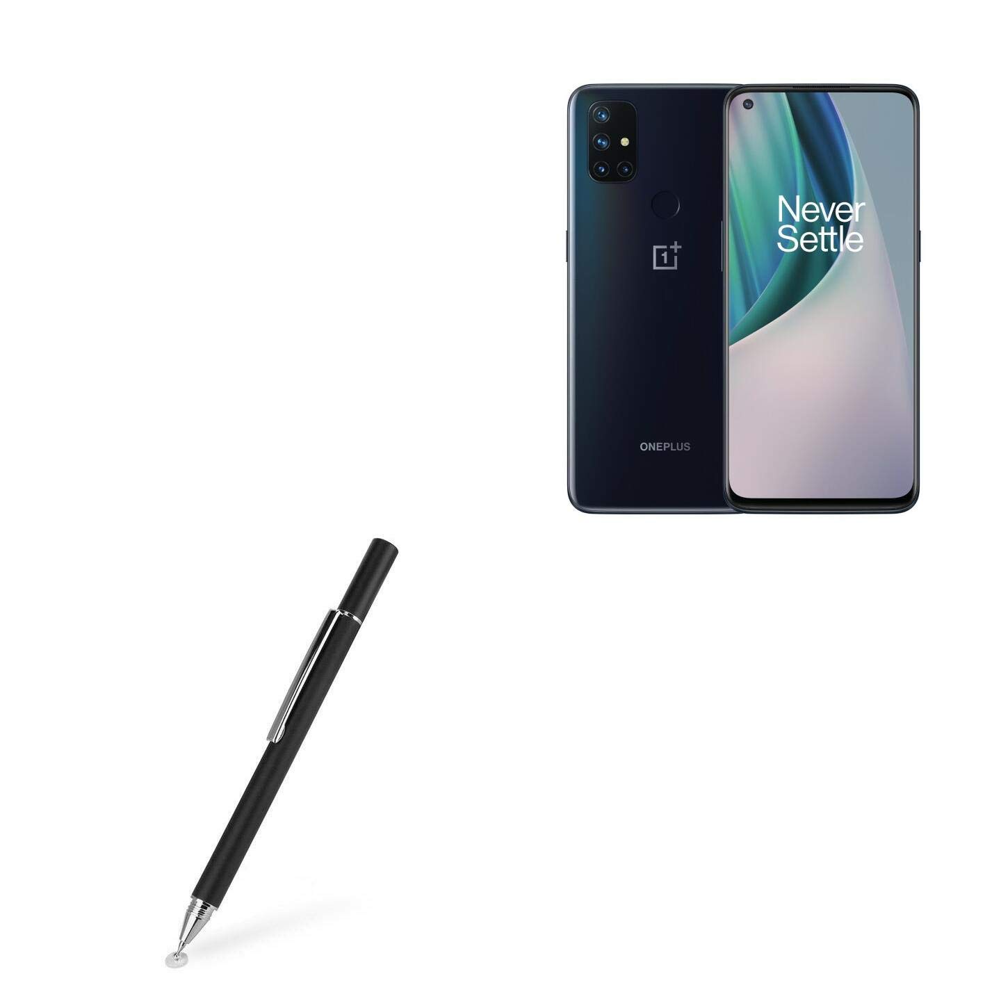 BoxWave Stylus Pen for OnePlus Nord N10 5G (Stylus Pen FineTouch Capacitive  Stylus, Super Precise Stylus Pen for OnePlus Nord N10 5G Jet Black