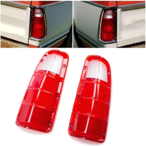 1980 dodge power wagon - ECOTRIC Pair Tail Light Lens Cover ONLY Compatible with 1972-1980 Dodge Truck & Plymouth Power Wagon