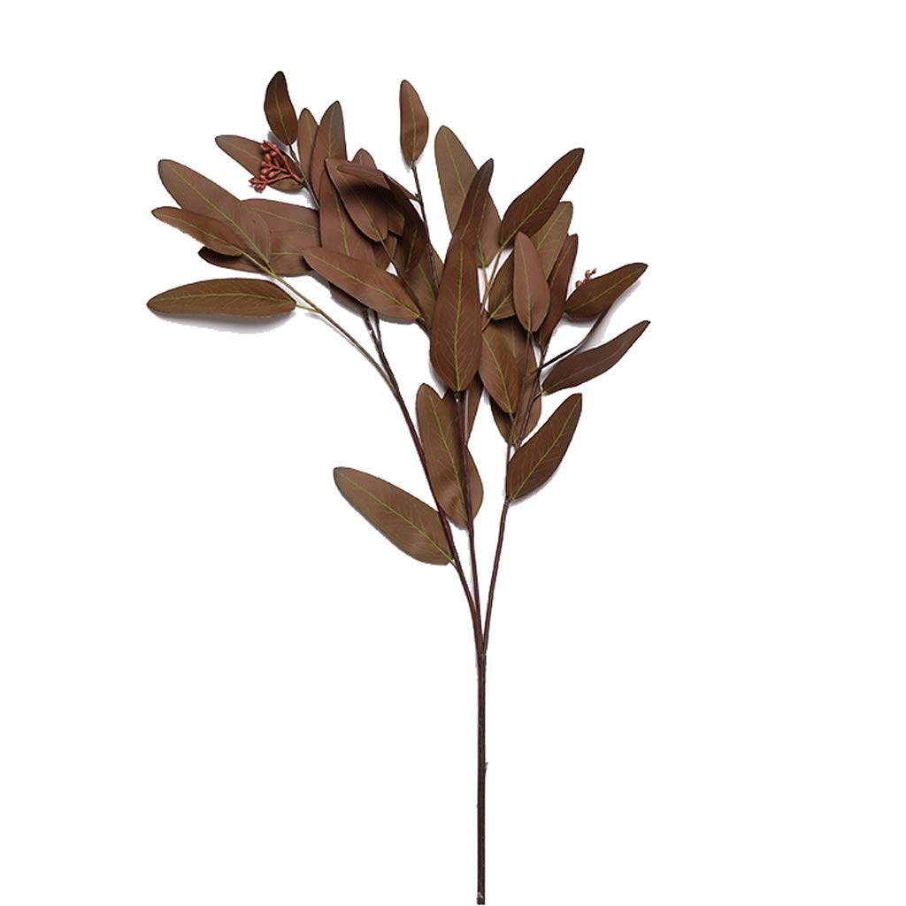 Eucalyptus sztuczne kwiaty z oddziałów owocowych domowe dekoracje domu salon stół kreatywny kwiat wazon ozdoby kwiatowe (Color : C)