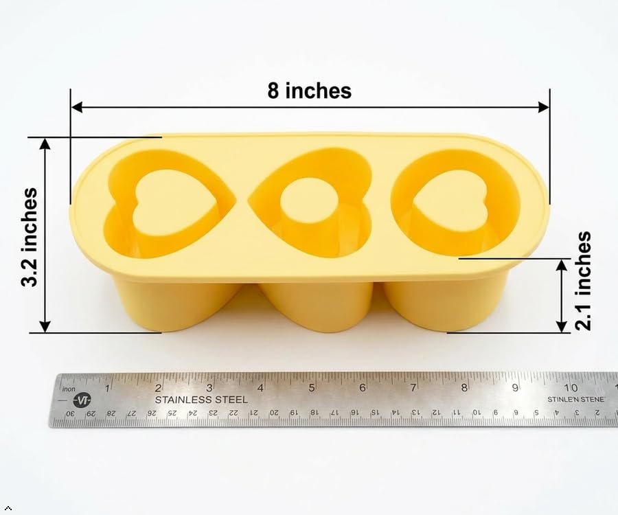 Molde de Silicona para 3 Cubos de Hielo para Vaso 20oz miniatura 3