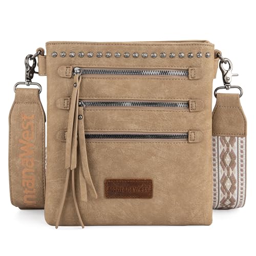 Image of Montana West Crossbody Bags for Women Multi Pocket Cross Body Bag Purses with Guitar Strap