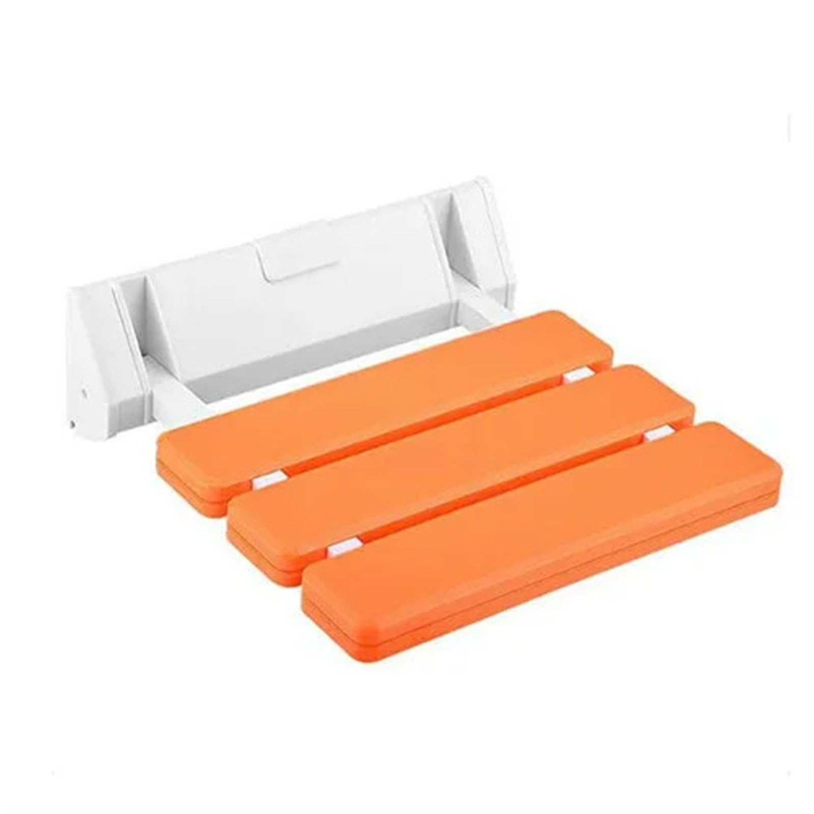 Wall Mounted Shower Seats Bathroom Folding Chair Bath Elderly Spa Toilet Bench Stool for Shower(Orange)