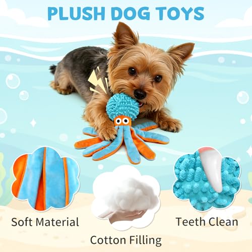 Juguete Calm Dog Duck y Pulpo Sonoro para Perros Pequeños miniatura 5