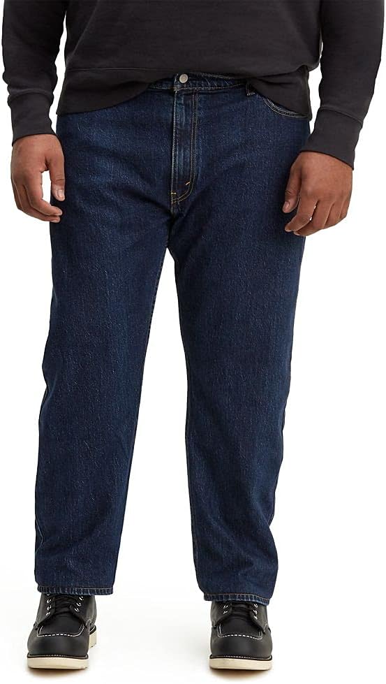 Levi's Men's 502 Taper Fit Jeans (Also Available in Big & Tall) Big & Tall 58W x 30L Pauper Stone/Tencel Way Stretch