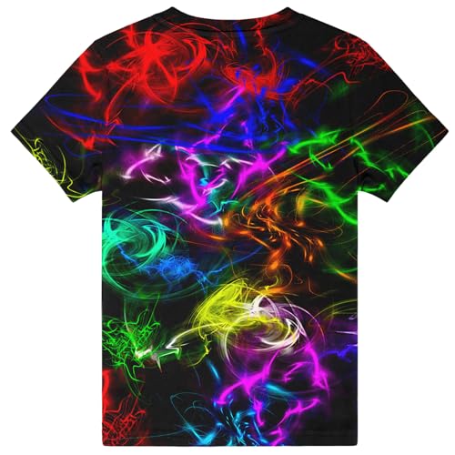 Image of Hgvoetty Boys Girls Graphic T-Shirts Kid 3D Casual Tops Tees for 6-16 Years | Youth Novelty Shirts, Bright Eye-Catching Design, Lightweight and Soft Material, Suit for Daily Sport, Party and School Wear