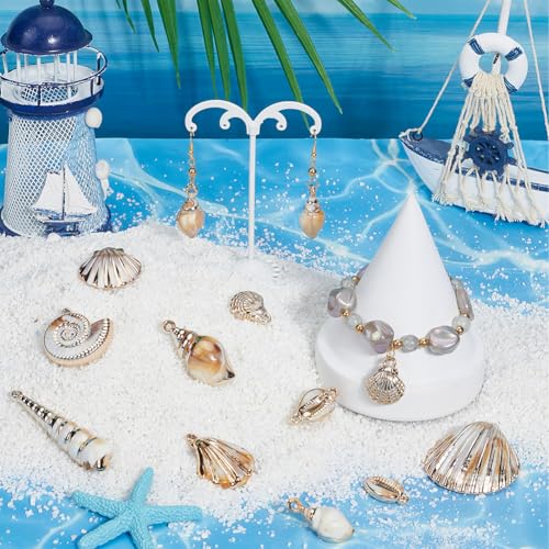 Breloques conques acrylique pour créer vos bijoux de plage bohèmes