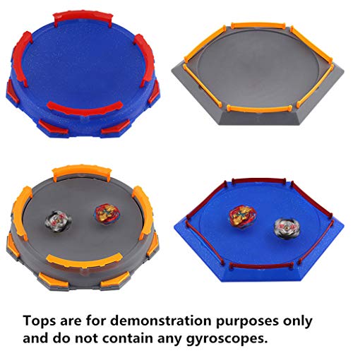 Autone Burst Gyro Arena Disk, Exciting Duel Spinning Top Stadium Battle Plate Toy Accessories Boys Gift Kids Toy (C) - Thumbnail 2