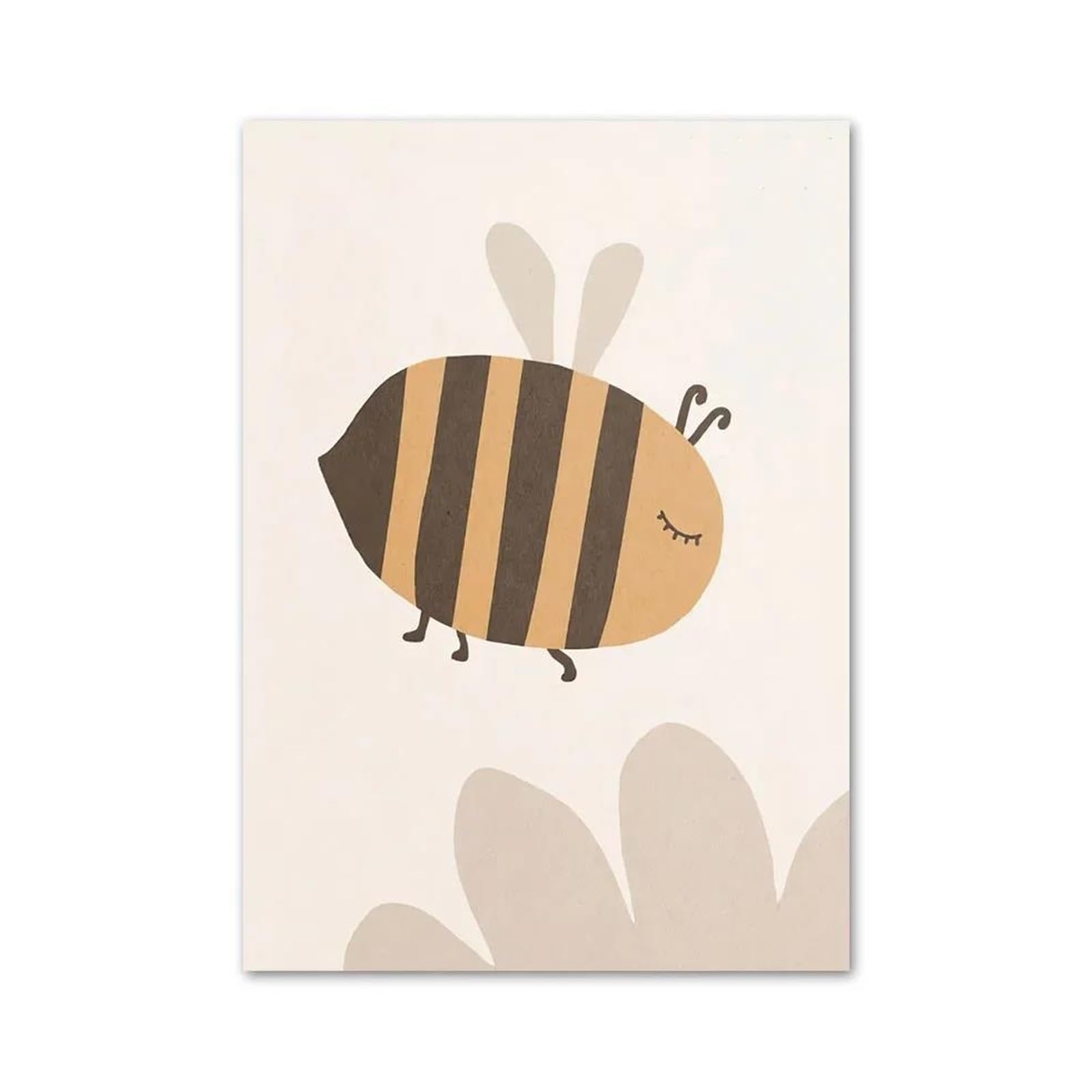 Affiches et impressions abeille oiseau 50x70cm pour habiller un mur blanc vide sans charme