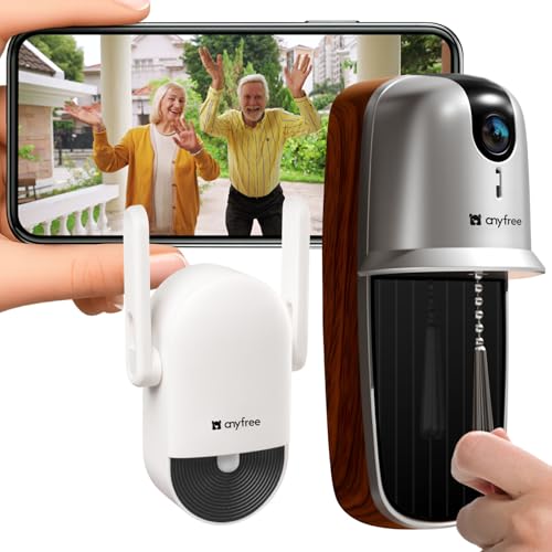2025 Newly Video Doorbell Camera Wireless with Solar Assist Battery, AI Motion Detection, 3280ft Wireless Long Range Signal, HDR Ultra-Clear 2.4g & 5g