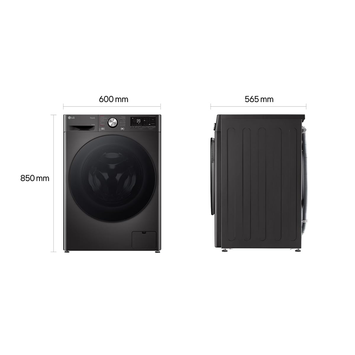 LG W4WR7096YB Frontlader-Waschtrockner 9-6 kg 62 x 60 x 85 cm Wi-Fi AI Direct Drive TurboWash 360 Weiß