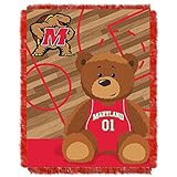 Northwest NCAA Maryland Terrapins Baby Woven Jacquard Tapestry Throw Blanket, 36' x 46', Fullback/Half Court