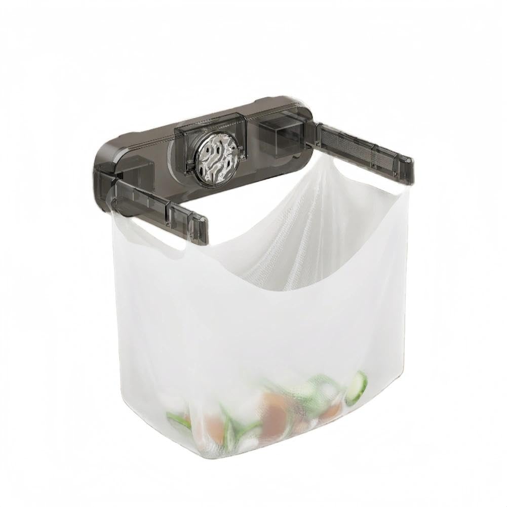 Temvue Kitchen Trash Bag Holder,Suction Cup Plastic Bag Holder,Grocery Bag Holder