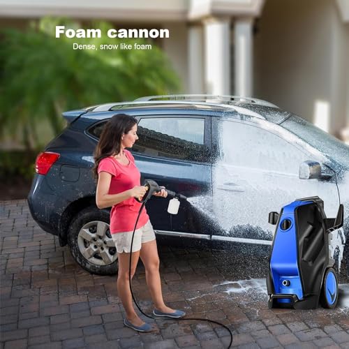 Commowner CM4000-02 5000Psi Electric Pressure Washer With 33Ft Hose 4.0Gpm Power Washers Electric Powered Professional High Pressure Cleaner Machine, Foam Cannon, 4 Tips, Powerwashers For Home Cars thumb #4