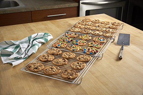 image for Nifty Solutions Betty Crocker Expandable Cooling Rack, Chrome, 14-Inch