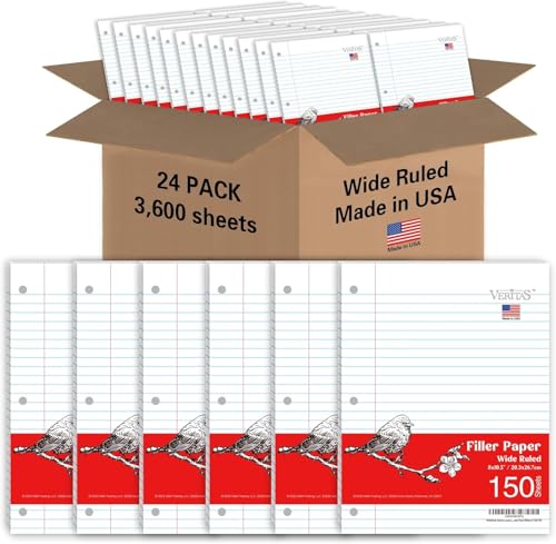 Papel de hojas sueltas WritePads para carpetas escolares, ideal para apuntes y tareas