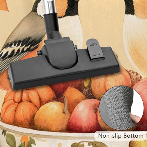Image of cfpolar Half Round Door Mat Fall Pumpkin Sunflower Bird Non-Slip Semi Circle Area Rug Washable Half Moon Hearth Rugs for Indoor Outdoor Bathroom Kitchen Patio Runner Mat Laundry Room Home Decoration