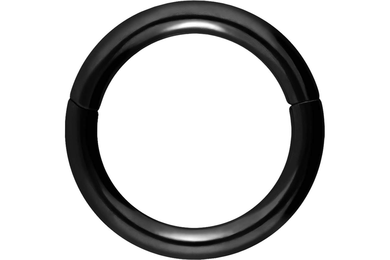 PIERCINGLINE Anillo segmento Clicker de acero quirúrgico – Piercing en oro, plata, rosa, negro o azul – para nariz, tabique, oreja, hélice o tragus — view 123