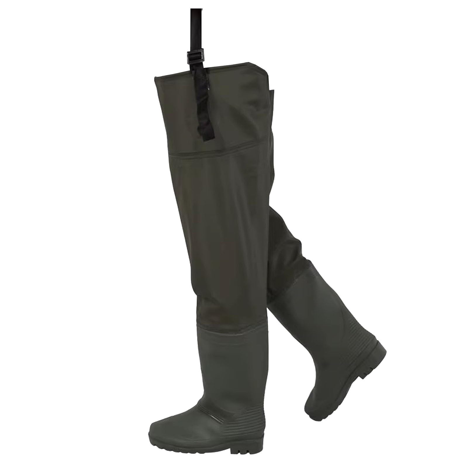 Vadeadores Botas Botas De Pesca Ligeras hasta La Cadera para Hombre, Botas De Pesca con Mosca hasta La Cadera, Botas De Pesca hasta La Cadera De PVC De 80 Cm De Alto con Suela Antideslizante