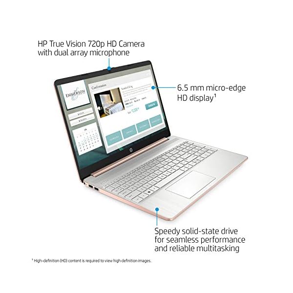 HP-Pavilion-Laptop-2021-Latest-Model-AMD-Athlon-3050U-Processor-16GB-RAM-256GB-SSD-Long-Battery-Life-Webcam-HDMI-Bluetooth-WiFi-Rose-Gold-Win-10-Oydisen-Cloth HP Pavilion Laptop (2021 Latest Model), AMD Athlon 3050U Processor, 16GB RAM, 256GB SSD, Long Battery Life, Webcam, HDMI, Bluetooth, WiFi, Rose Gold, Win 10 + Oydisen Cloth