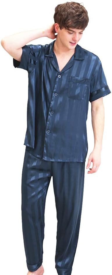 Mens polyester pajama sets Clearance