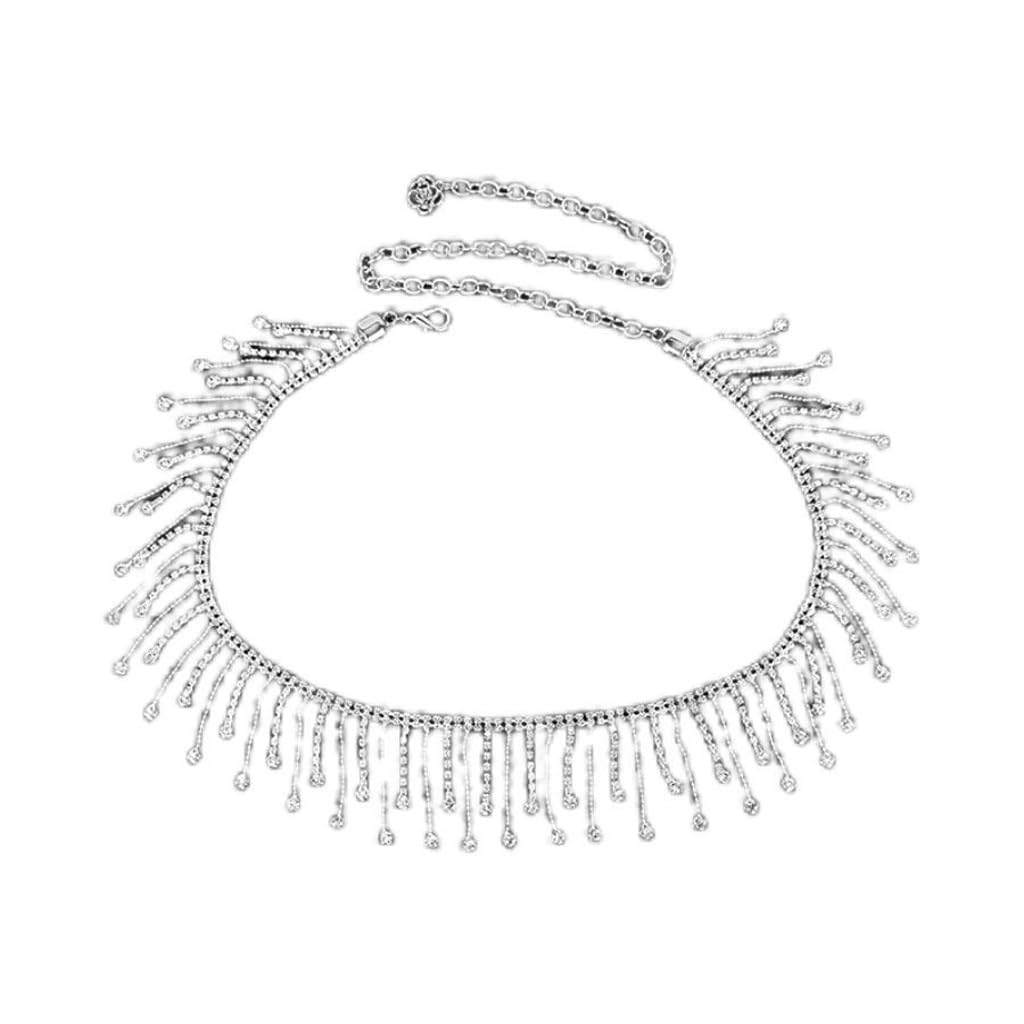 KLXSIVU Dress Decoration Belly Dance Body Chain Waist Belt