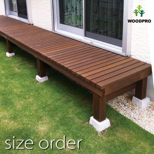 Amazon.co.jp: WOODPRO 縁台 濡れ縁 (国産杉 板幅6.5cm) 幅224cm 奥行