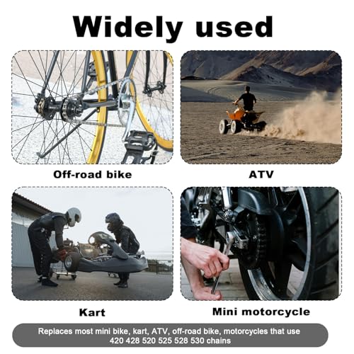Image of Motorcycle Chain Breaker with a Rack, Bicycle Chainbreaker Tool Chain Link Splitter Tool Chain Cutter Remover Compatible with Pit Bike ATV Kart Small Motorcycle 420 428 520 525 528 530