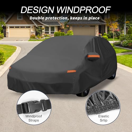 Housse de voiture pour Subaru Legacy Hatchback - Bâche auto imperméable 210D avec zip - 4