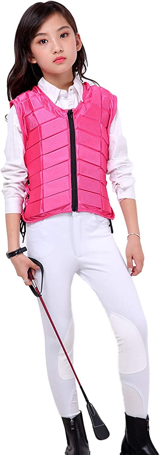 TentHome Unisex Bambini Gilet di Protezione Equestre EVA imbottito sicurezza equitazione attrezzature di Protezione del Corpo Guardia Gilet di assorbimento degli Urti