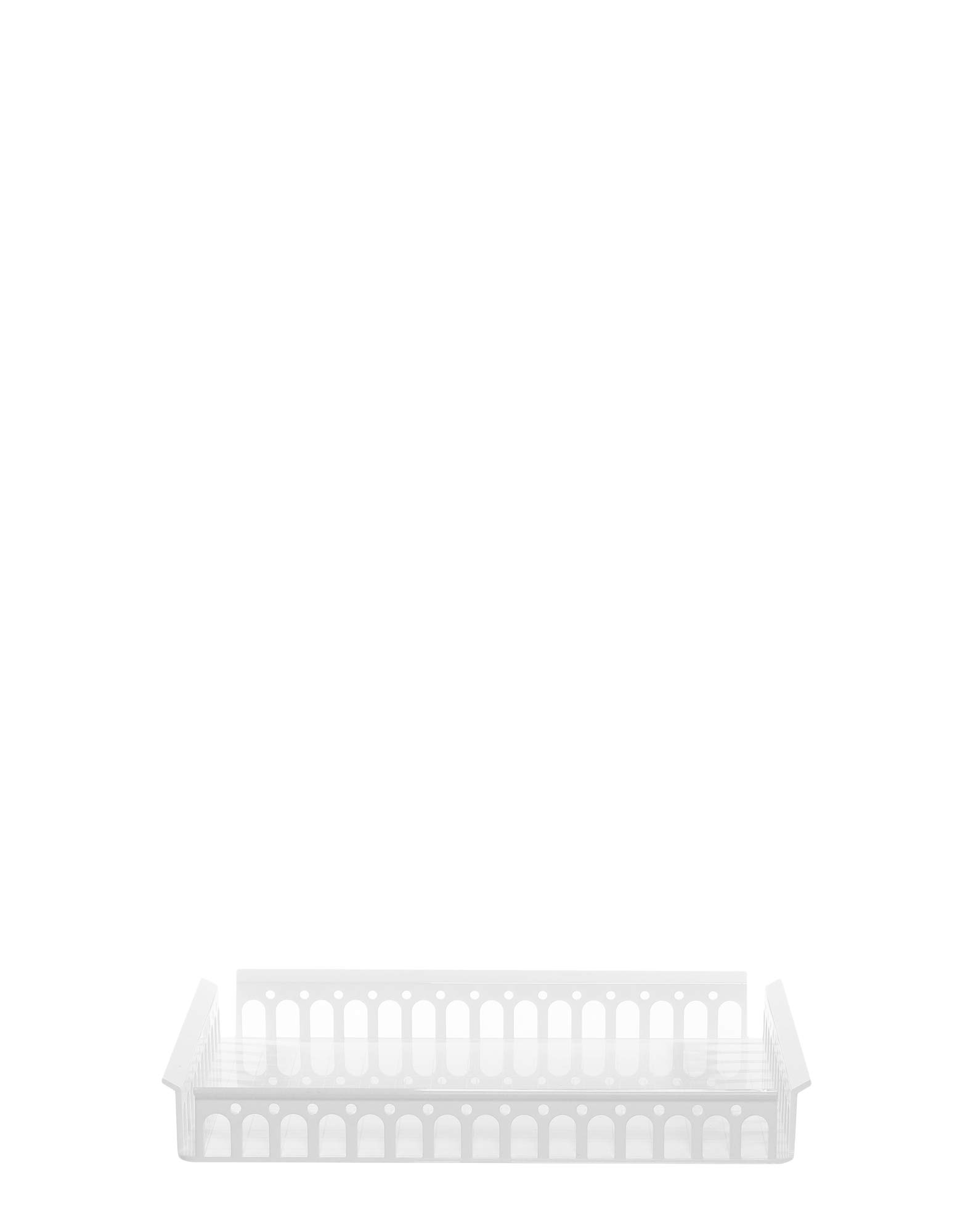 Kartell Weiß 0144103 Piazza Tablett, Urchgefärbtes Oder Transparentes Thermoplastisches Technopolymer