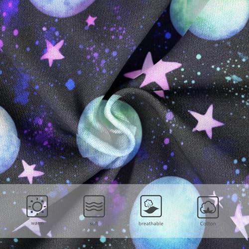 Joisal Personalized Toddler Girls Underwear 2t Cotton Cute Panties Girl Black Blue Planets Stars Space Briefs Kids Undies3