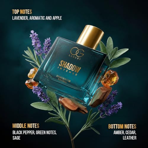 Image of Shadow Intense Perfume | Luxury Fragrances | Long lasting, Premium Perfume| Gift for Men, 50ml Each, Pack of 2