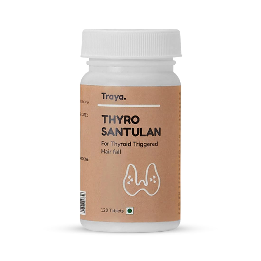 Traya Thyro Santulan- Ayurvedic Thyroid Supplements To Manage Thyroid Weight Loss | Boosts Metabolism, Hormonal Balance & Promotes Hair Growth | Consists of Bhringraj, Triphala, Guggulu | 120 Tablets (B0BYJX8115) Amazon Price History, Amazon Price Tracker