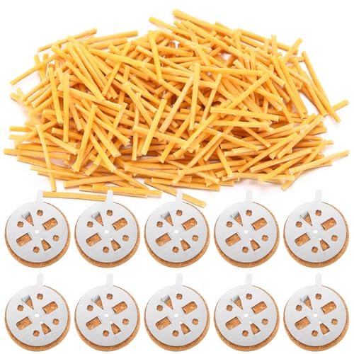Conelist 1010 Pcs Beeswax Candle Wicks and Cork Floats for